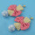 E-4415 New Fashion Gold Plated Alloy cloth bowknot Plush ball pendant Earrings