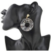 E-4419 5 Colors Fashion Round Acrylic Drop Earrings for Women Bohemian Wedding Party Jewelry