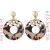E-4419 5 Colors Fashion Round Acrylic Drop Earrings for Women Bohemian Wedding Party Jewelry