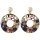 E-4419 5 Colors Fashion Round Acrylic Drop Earrings for Women Bohemian Wedding Party Jewelry