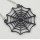 E-4416 Bohemian style Black Alloy Spider web shaped pendant dangle earrings