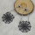 E-4416 Bohemian style Black Alloy Spider web shaped pendant dangle earrings