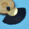 E-4418 3 Colors Bohemian Gold Plated Crystal Long thread Tassel Drop Earrings Jewelry