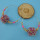 E-4420 New Fashion Bohemian personality Styles Punk Big Round Pom Pom Earrings Accessories