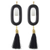 E-4424 6 Colors Unique Acrylic Thread Tassel Drop Earrings for Women Boho Party Jewelry Accessories
