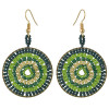E-4433 5 Colors Bohemian  Gold Plated Round Earrings for Women Wedding Party Accessories