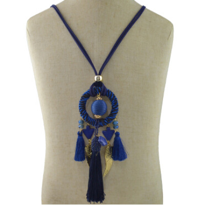 N-6973 6 Colors Fashion Pendant Dangle Pom pom Bead Tassel Earring for Women Jewelry