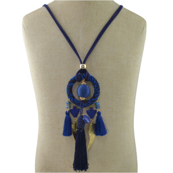 N-6973 6 Colors Fashion Pendant Dangle Pom pom Bead Tassel Earring for Women Jewelry