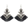 E-4428 4 Colors Bohemian Rhinestone Gold Plated Thread Tassel Drop Dangle Earrings for Women Wedding Party Accessories