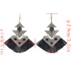 E-4428 4 Colors Bohemian Rhinestone Gold Plated Thread Tassel Drop Dangle Earrings for Women Wedding Party Accessories