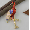 P-0392 4 Styles Bird Enamel Brooches Women Metal Animal Brooch Pins Dress Jacket Pin Fashion Accessories