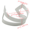 B-0872 Fashion Silver Aluminium Solid Bangle Bracelet For Women's Engagement Gift