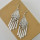 E-4431 Vintage Style Silver Alloy Carved Flower Geometric Tassel Fish Hoop Earrings