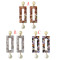 E-4437 3 Colors  Hot Women Acrylic square pearl Long Drop Earrings Jewelry