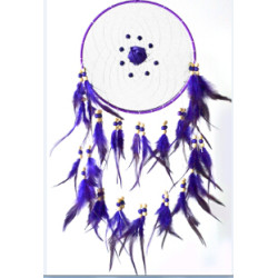 N-6968 Dream Catchers Handmade Wooden Beaded Fumigated Feathers Big Dream Catcher Pendant Home Wall Hanging Decor (long 29.5in)
