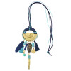 N-6971 3 Colors Fashion Necklace Pendant Dangle Pom pom Bead Tassel Leather for Women Engagement Jewelry