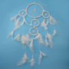 N-6970 New Fashion White Spider web Shape  feather Bead pendant decoration Jewelry