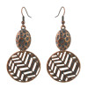 E-4447 Retro Exaggerated Turquoise Earrings Geometric Carved Palace Earring Irregular Drop Dangle Earrings 6 Styles