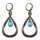 E-4447 Retro Exaggerated Turquoise Earrings Geometric Carved Palace Earring Irregular Drop Dangle Earrings 6 Styles