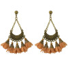 E-4453 5 Colors Fahsion Alloy Cloth Material Flower Earrings Trendy Jewelry