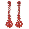E-4460 3 Colors Resin Beads Statement Earrings for Women Ladies Wedding Party Fashion Jewelry