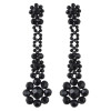 E-4460 3 Colors Resin Beads Statement Earrings for Women Ladies Wedding Party Fashion Jewelry
