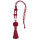N-6978 4 Colors Fashion Long Leather Chain Acrylic Beads Pom Pom Thread Tassel Pendant Necklace