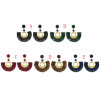 E-4462 5Colors Bohemian Fringe Earrings Graceful Beauty Gold Metal Resin Bead Fabric Thread Tassel Pendant Drop Earrings for Women Party Wedding Jewelry Accessories