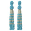 E-4463 Handmade Statement Earring Bohemian Beaded Long Tassels Elegant Earrings