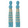 E-4463 Handmade Statement Earring Bohemian Beaded Long Tassels Elegant Earrings