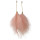 E-4464 2 Styles 3 Colors Bohemian  Alloy pearl Feather Long Drop Earrings Trendy Jewelry