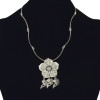 N-6974 New Fashion Silver Plated Alloy Flower fish pendant Necklace