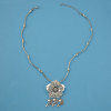 N-6974 New Fashion Silver Plated Alloy Flower fish pendant Necklace