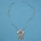 N-6974 New Fashion Silver Plated Alloy Flower fish pendant Necklace