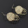 E-4465 Bohemian Smooth Gold Plated Drop Dangle Circle Earrings Women's Engagement Accessories