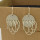 E-4465 Bohemian Smooth Gold Plated Drop Dangle Circle Earrings Women's Engagement Accessories