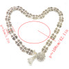 N-6975 New Fashion Vintage Silver Waist Chain Flower Bells Metal Tassel  Belly Chain  Charm Belt Chains Body Jewelry