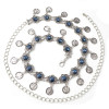 N-6985 3 Styles Pearl diamond silver plated gold plated trendy Flower Waist chain Jewelry