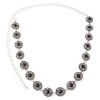 N-6985 3 Styles Pearl diamond silver plated gold plated trendy Flower Waist chain Jewelry