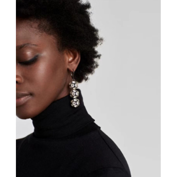 E-4474 Elegant Lady Fashion & Home & Living 9Colors Acrylic Crystal Black-Zinc Alloy Earrings Balls Shaped  Rhinestone Pendant Drop Dangle Earrings for Women Charming Jewelry