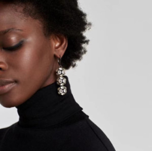 E-4474 Elegant Lady Fashion & Home & Living 9Colors Acrylic Crystal Black-Zinc Alloy Earrings Balls Shaped  Rhinestone Pendant Drop Dangle Earrings for Women Charming Jewelry