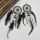 E-4470 Bohemia Statement Earring Feather Acrylic Stone Long Metal Tassel Handmade Resin Beaded Pendant Drop Dangle Earrings for Women Jewelry