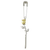 E-4468 2 Style Fashion Gold Silver Plated Alloy pin bear flower pendant Eaeeings Jewelry