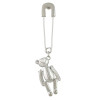 E-4468 2 Style Fashion Gold Silver Plated Alloy pin bear flower pendant Eaeeings Jewelry