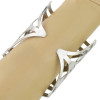 B-0874 Silver  opened cuff hollow out Spider webs bangle women