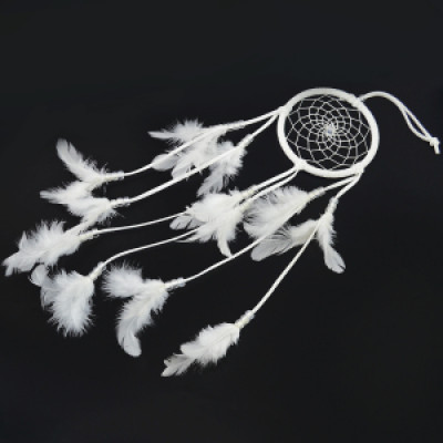 N-6986 New Fashion Dreamcatcher Gift Handmade Dream Catcher Net With Clear Beads Feathers Pendant Wall Hanging Decoration Ornament