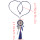 N-6991 4 Colors Fashion Long Leather Alloy Acrylic Crystal Thread Tassel Pendant Necklace For Women's Engagement Gift