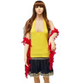 N-6996 Environmental Friendly Non-toxic Asepsis Scarf  Shawl Feather Bar Fashion Dress Accessory for Women