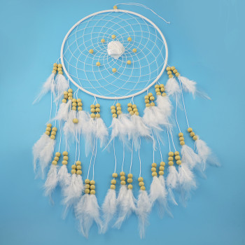 N-6988 New Fashion Hollow out cloth flower Feather beads pendant accessories Jewelry