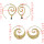2 Color New Fashion Gold Silver Hook Earrings Hoop Drop Stud Earring Jewelry
